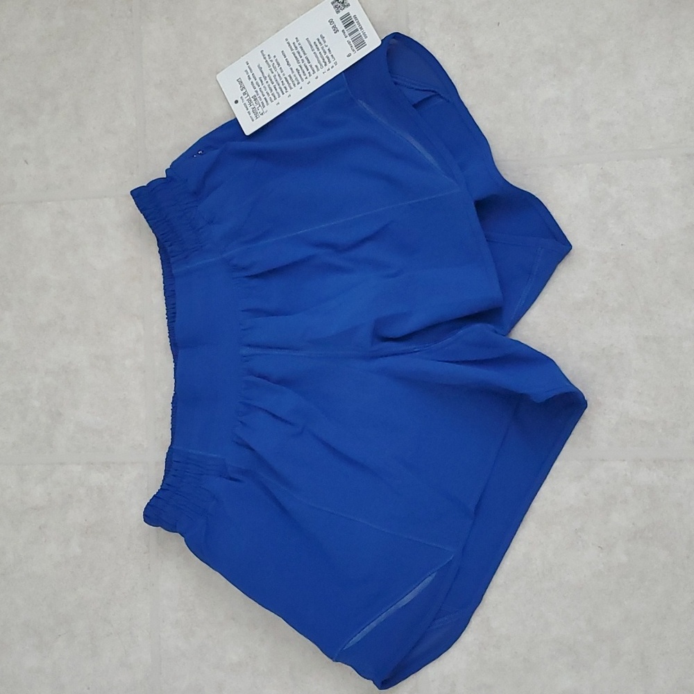Lululemon hotty hot shorts 6 blue symphony